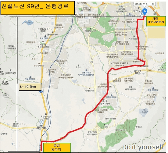 99번노선도