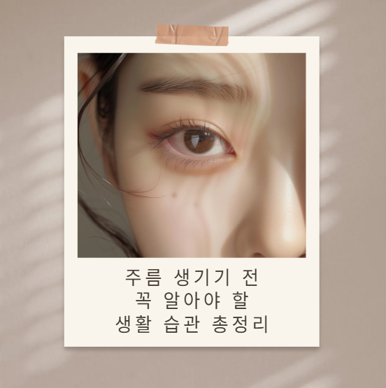 주름 예방하는 생활 습관 10가지, 어려 보이는 피부 유지 비법