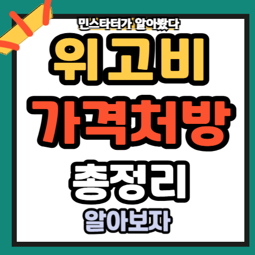 위고비 가격 처방 효과 총정리