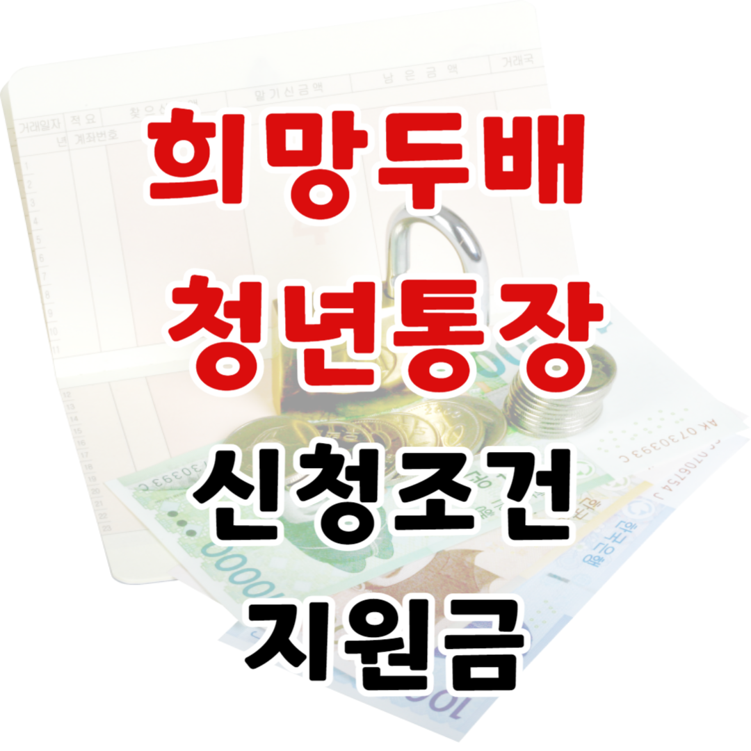 서울시 희망두배 청년통장 ㅣ신청조건, 지원금