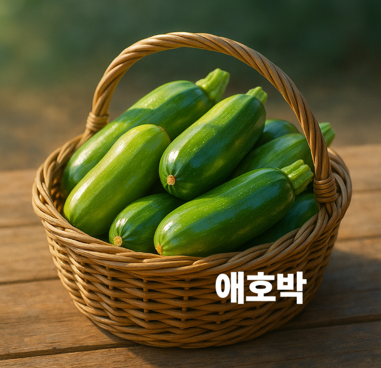부드러운 과육 은은한 단맛 혈압조절 저칼로리 다이어트채소 애호박 효능 영양성분
