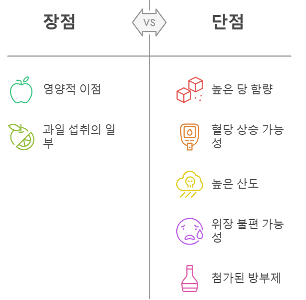 사과즙 장점과 단점