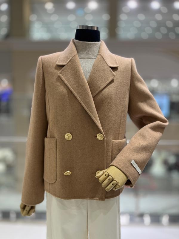 더아이잗 더블버튼 울 캐시미어숏자켓 INAN0JK75