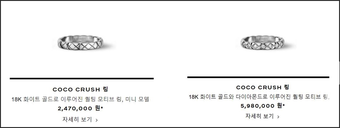 화이트 미니링