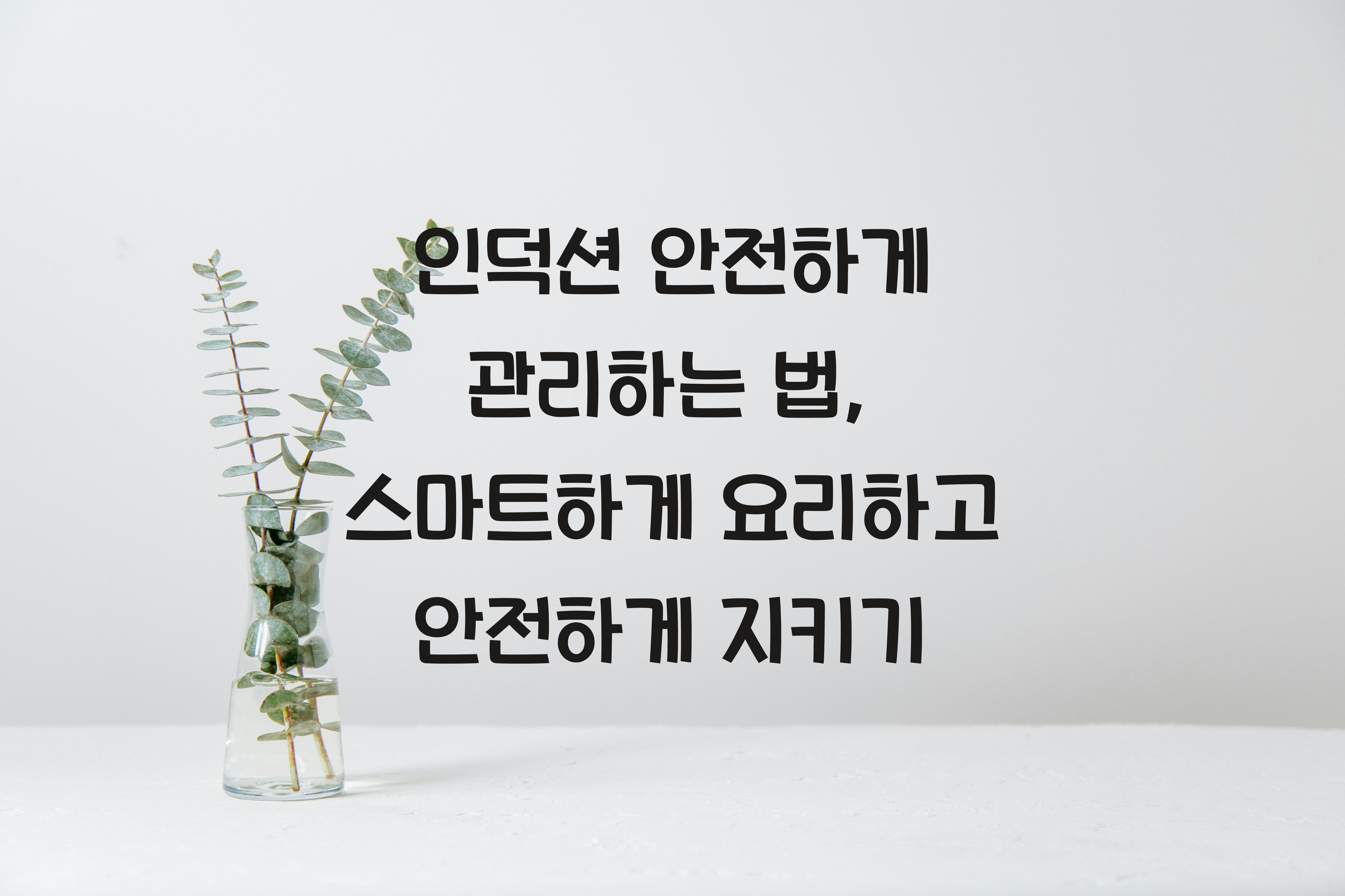 인덕션 안전하게 관리하는 법