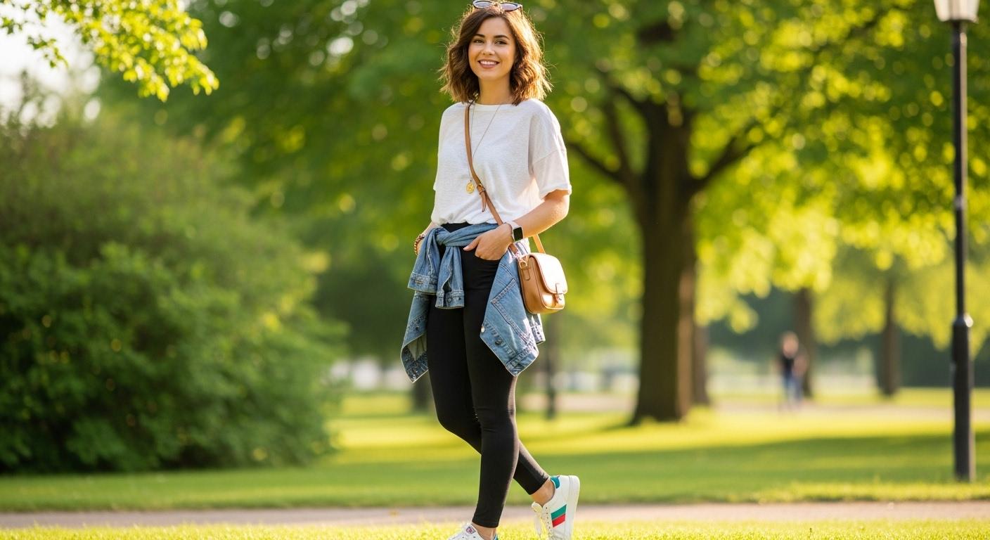 여름 레깅스 코디