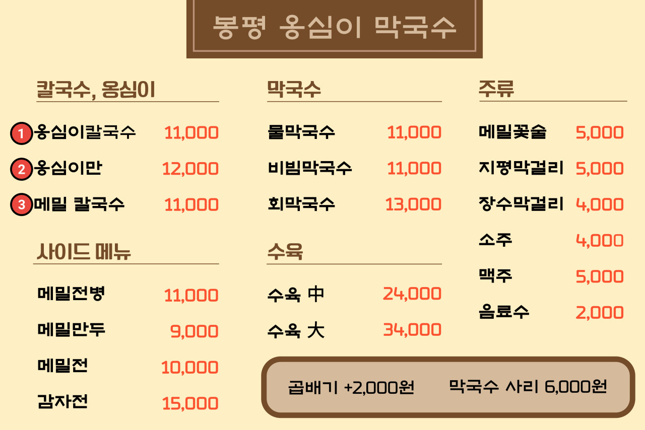봉평 옹심이 막국수