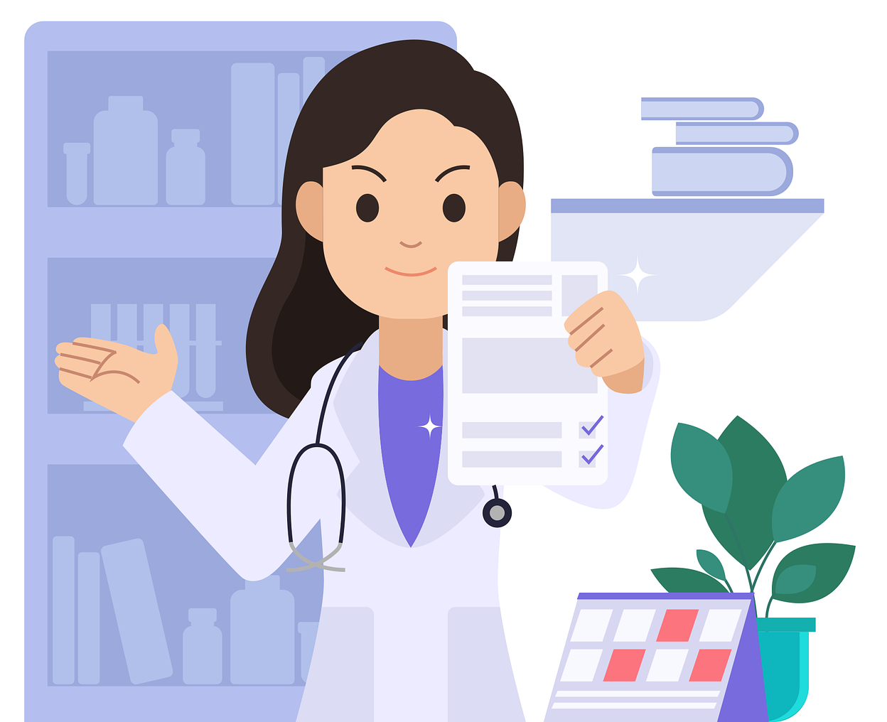 의사선생님 지원 서류 그림