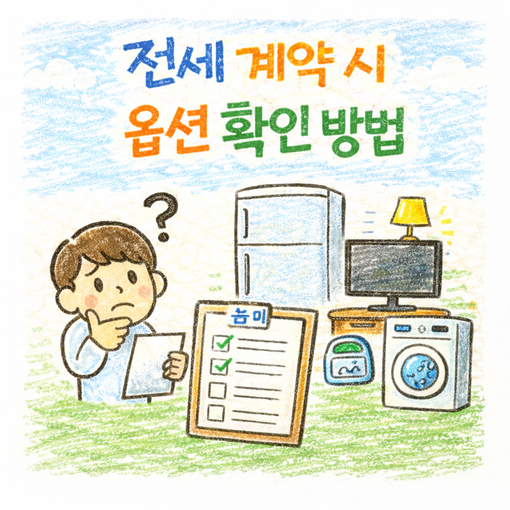 전세 계약 시 옵션 확인 방법