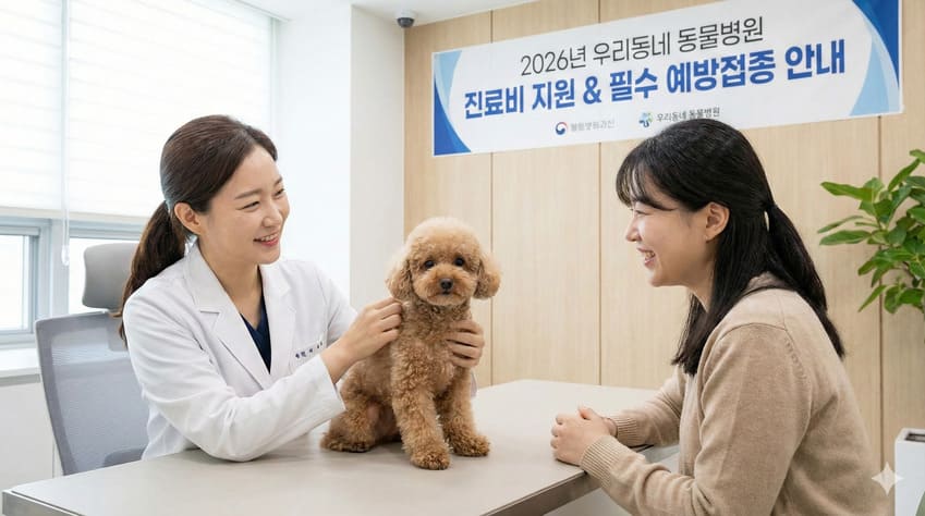 반려동물 진료비 지원 및 필수 접종 안내