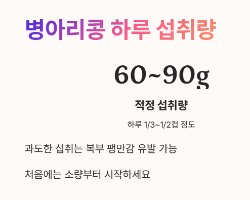 병아리콩 하루 섭취량