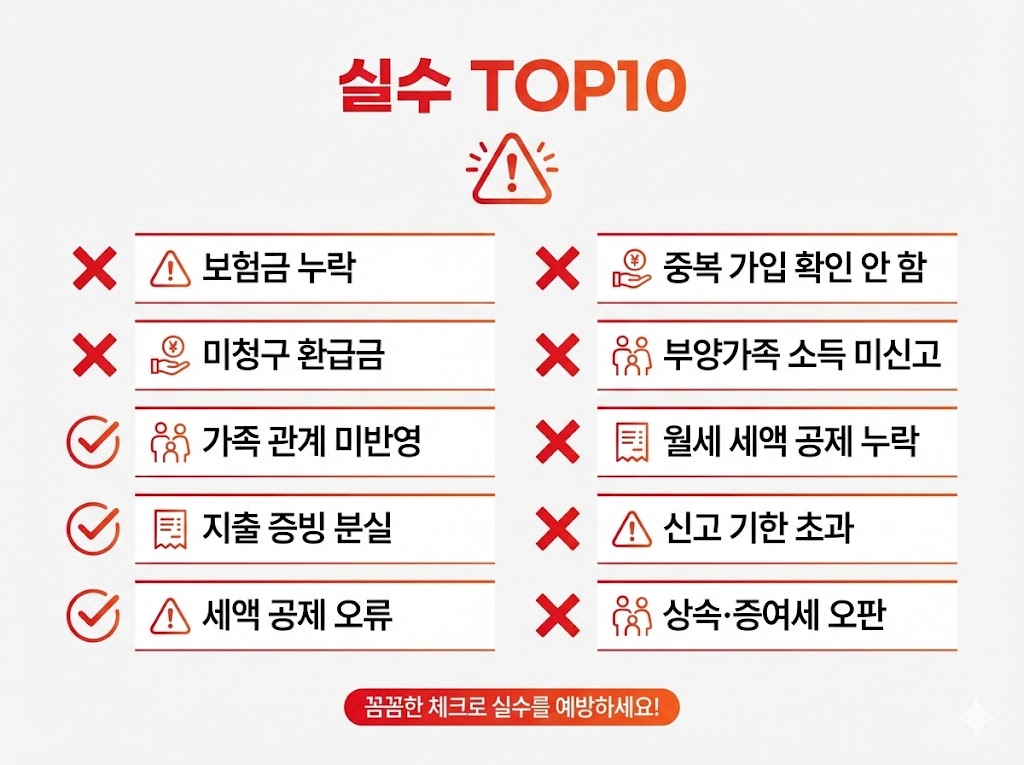2026 연말정산 의료비공제 요약(본인/부양가족/난임·장애인 등) — 한 번에 정리