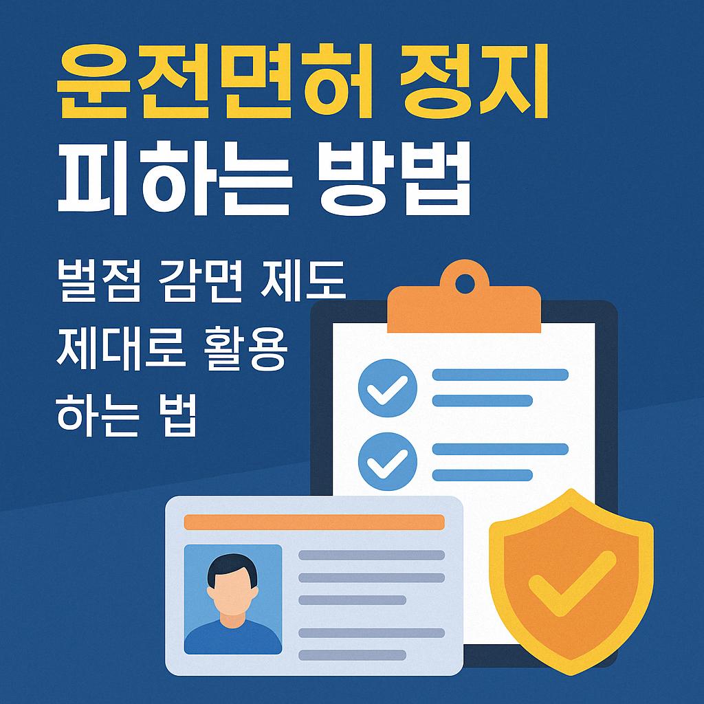 운전면허 벌점 감면 제도