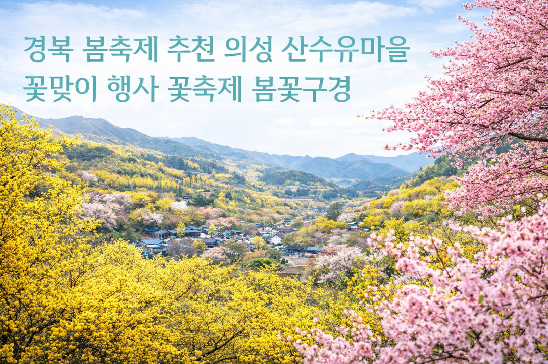 경북 의성 산수유마을 봄꽃축제 3월 필수 코스 총정리