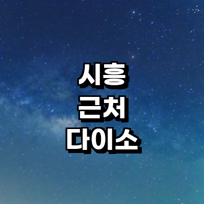 시흥시 종합생활용품 다이소