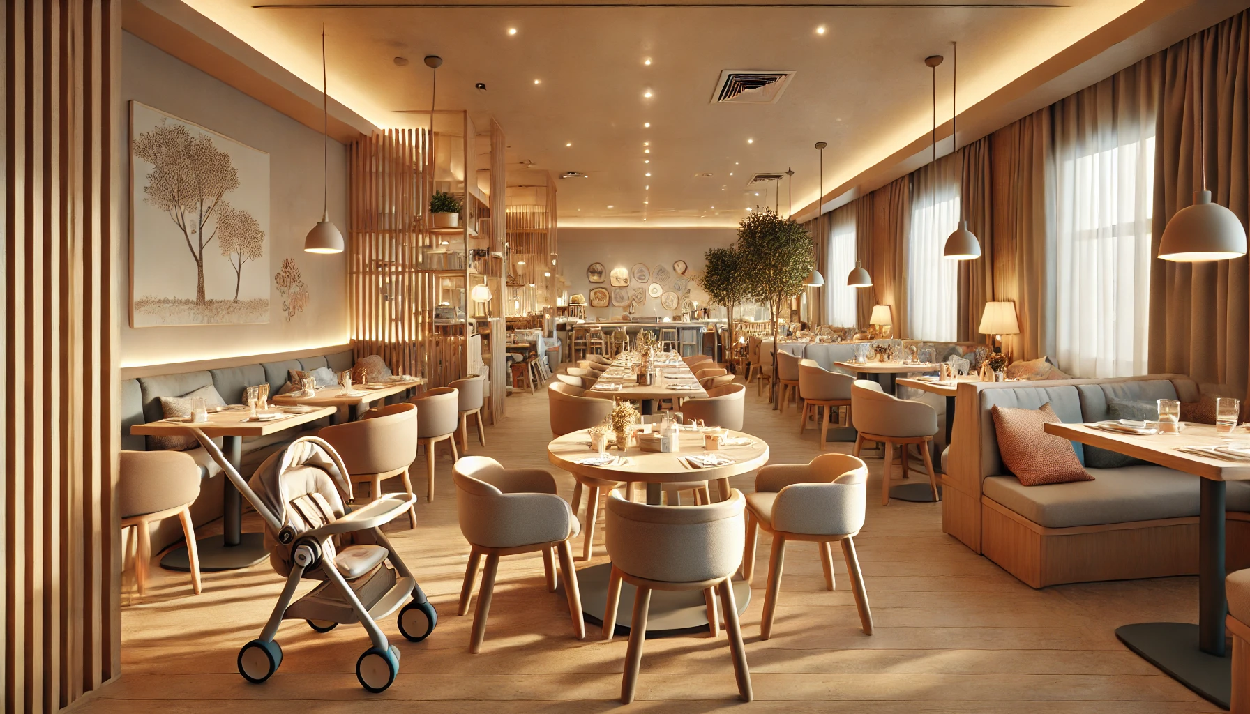 가족 단위 고객을 위한 인테리어