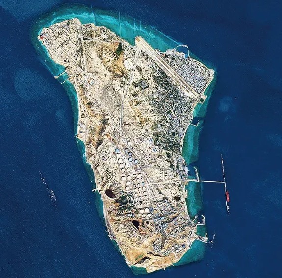 하르그섬의 항공뷰