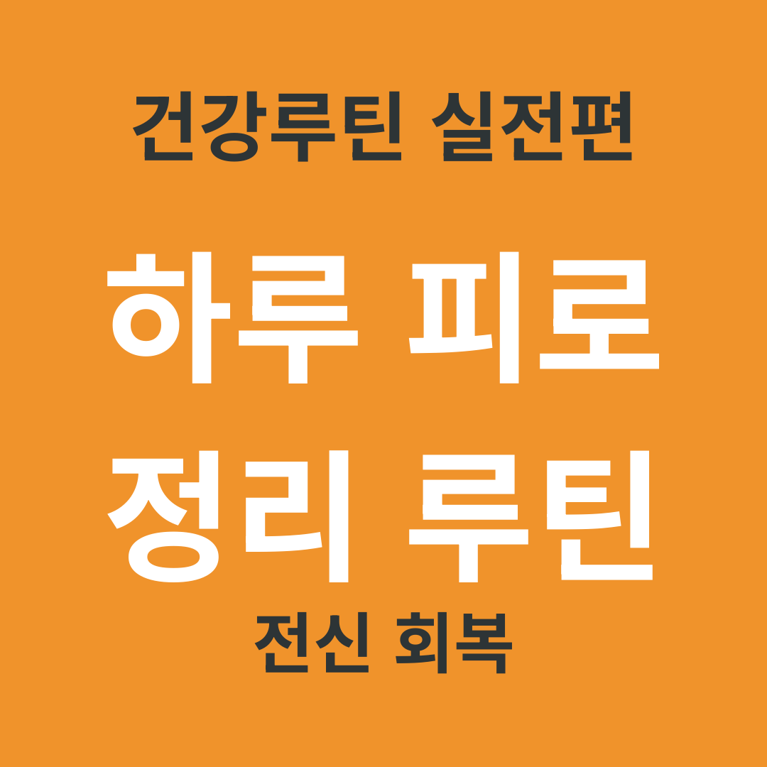 TV 건강 정보 요약 22. 하루 피로를 정리하는 전신 회복 루틴