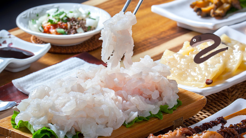 여름 해산물 회 슬라이스 얇게 써는 팁