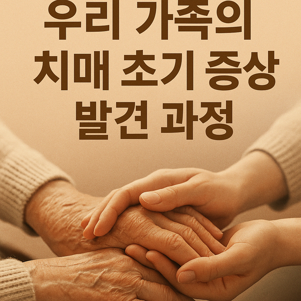우리 가족의 치매 초기 증상 발견 과정