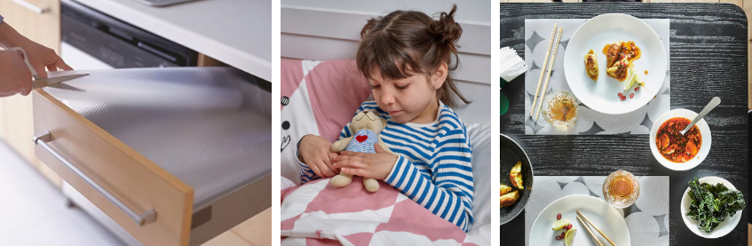 이케아 추천템 필수템 서랍매트 봉제인형 밥그릇 접시