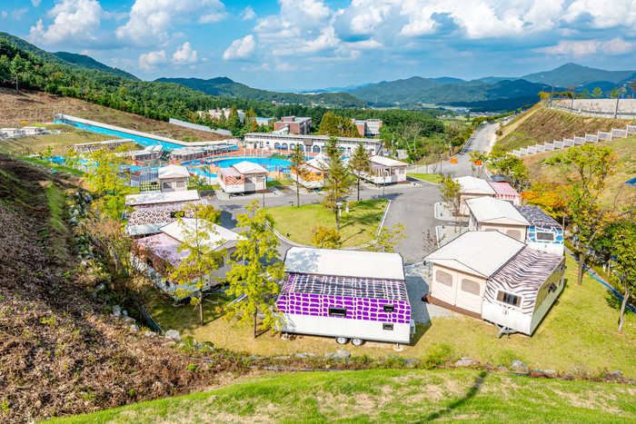 인스타 감성 캠핑존 완주 아쿠아캠핑