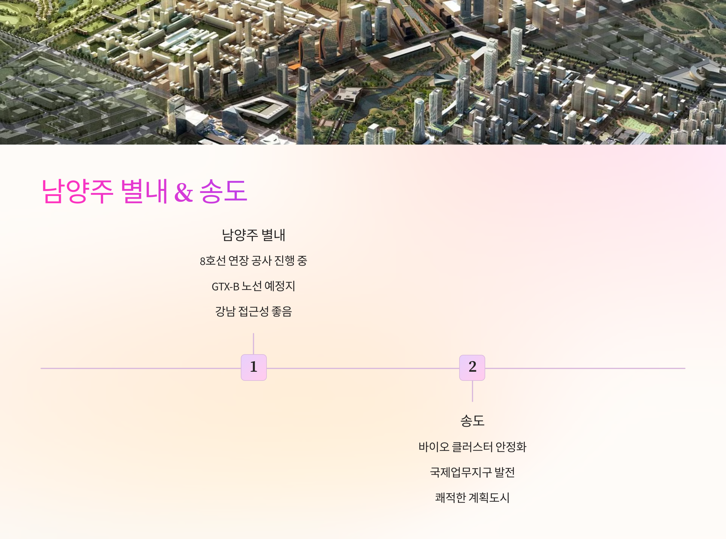 남양주 별내 &amp; 송도