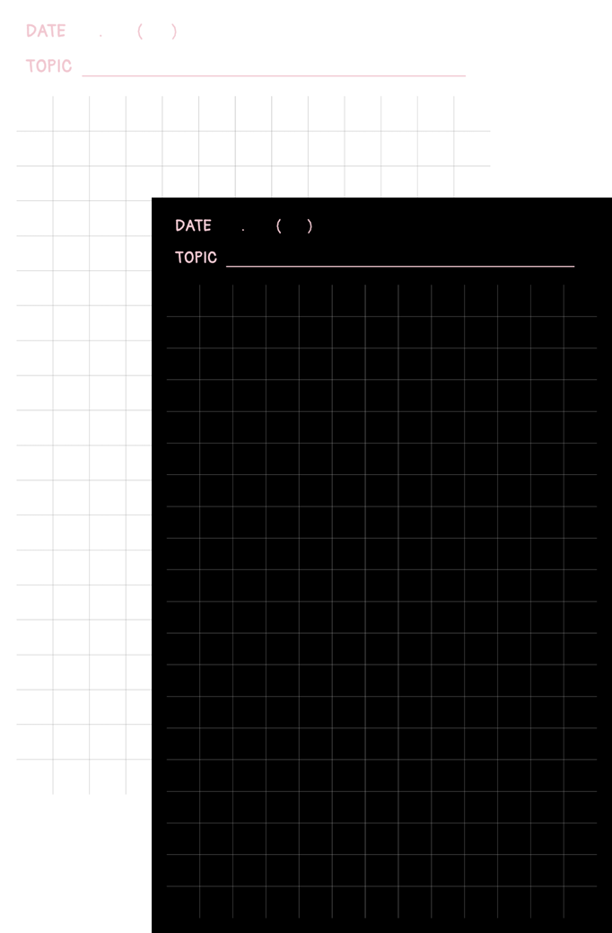 회의록 템플릿 무료 공유(라이트/다크) 샘플