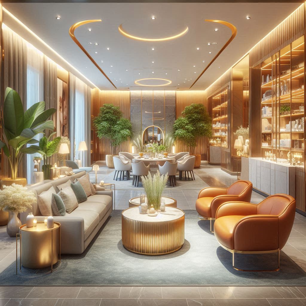 피부,체형관리 샵 배경