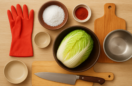김장도구 및 김장 준비