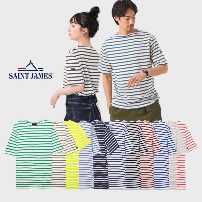 세인트제임스 반팔 Levant 레반트 모던 남성 여성 스트라이프 반팔티 줄무늬 티셔츠