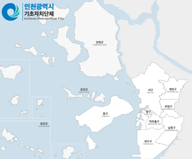 인천광역시-지도