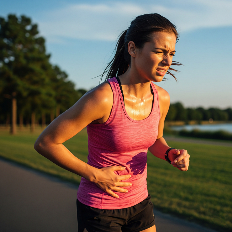 러닝간 옆구리통증