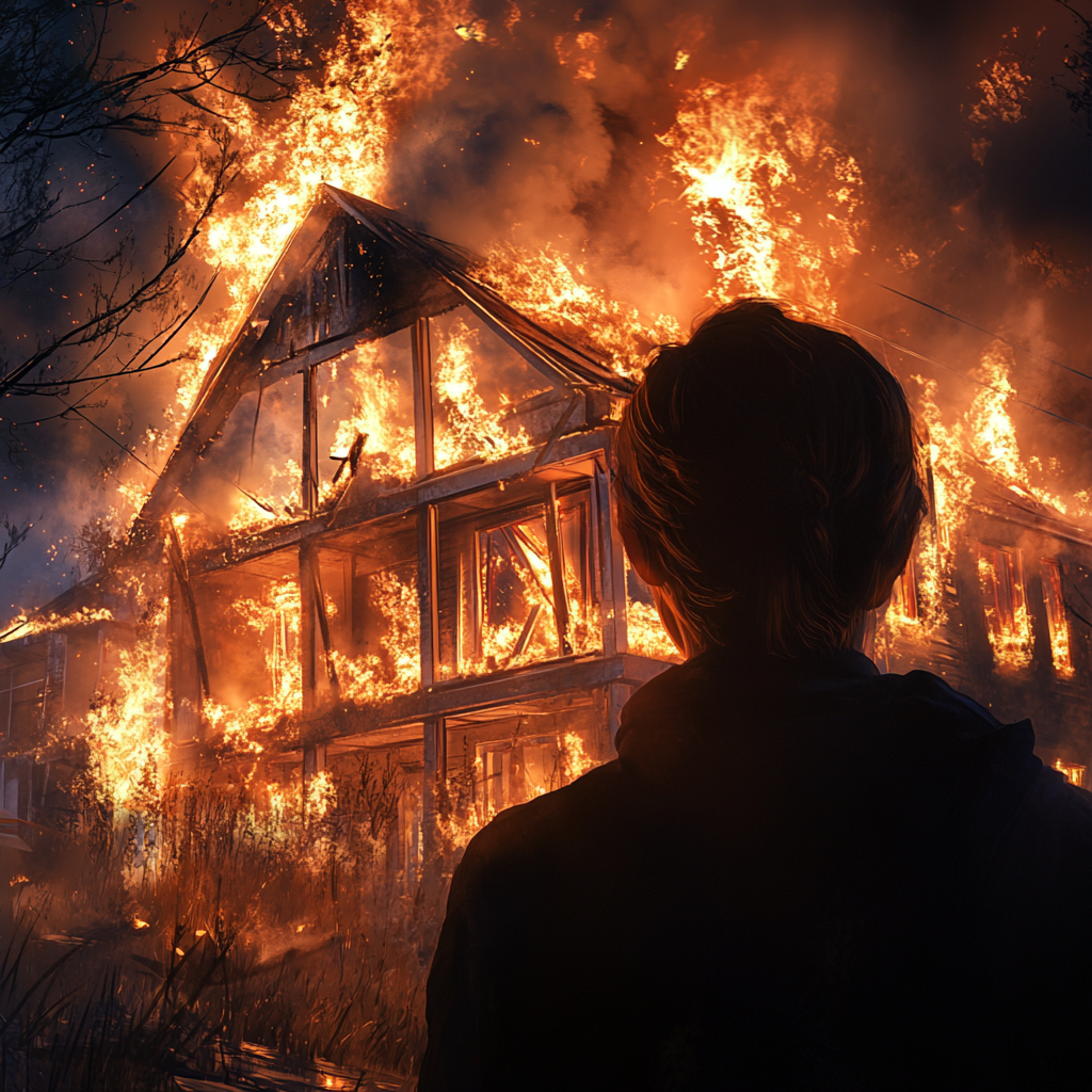 건물에 불 나는 꿈