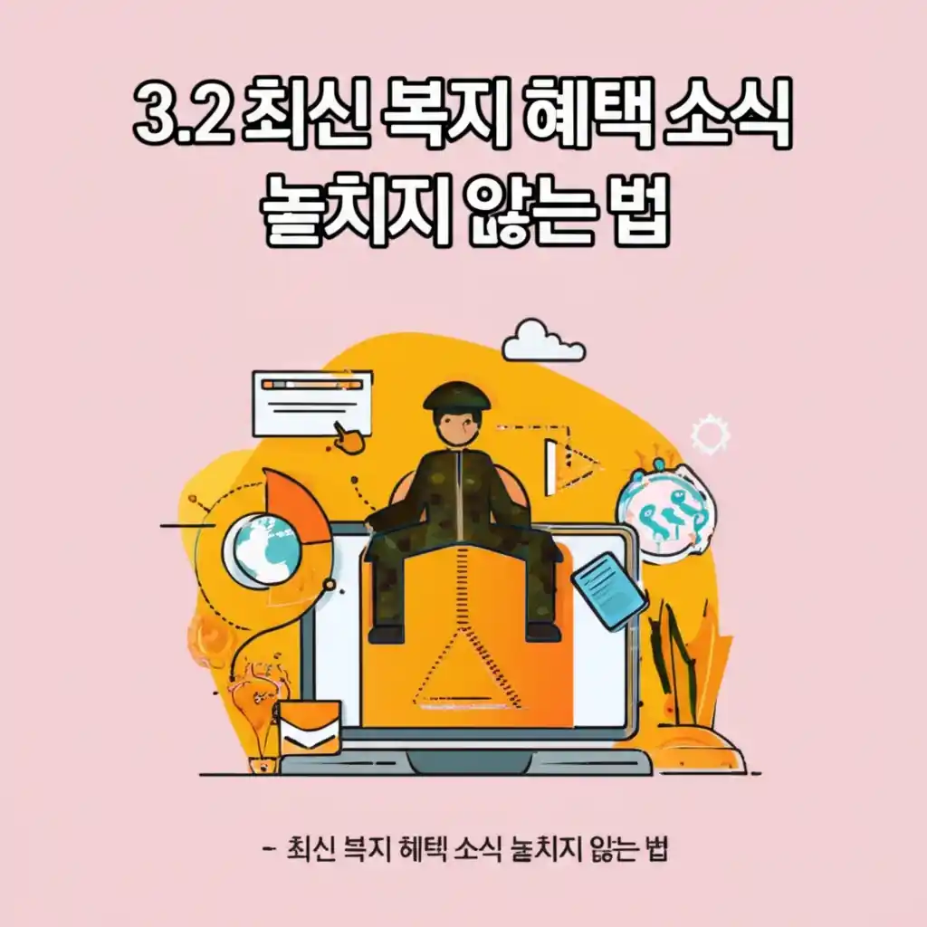 육군 복지포털의 최신 복지 혜택 소식을 푸시 알림으로 확인하는 화면