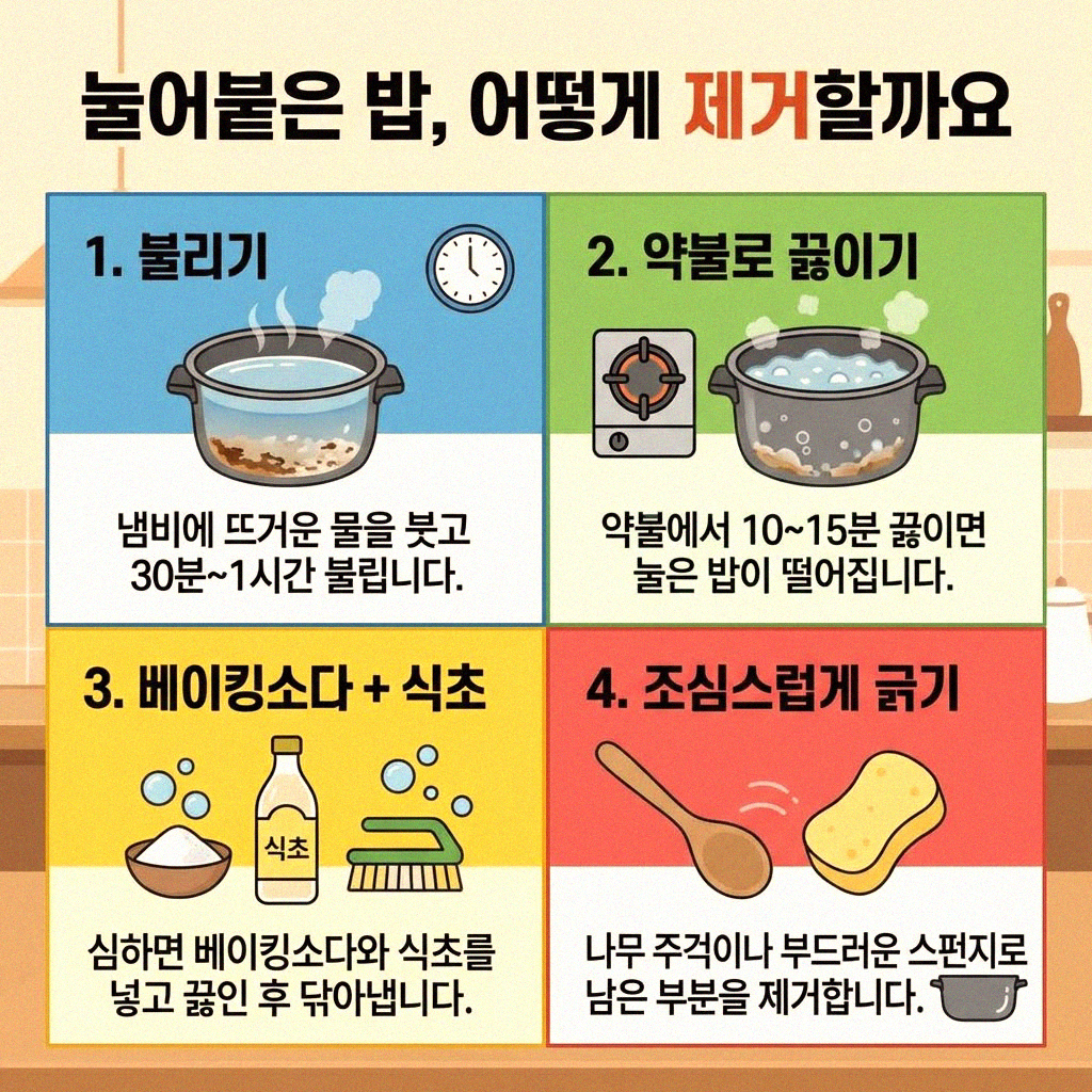 전기밥솥 밥 눌어붙을 때 청소하는 꿀팁 알려드릴게요
