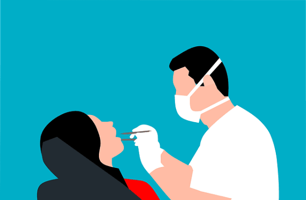 치과치료받는사진