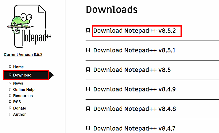 노트패드-다운로드-페이지