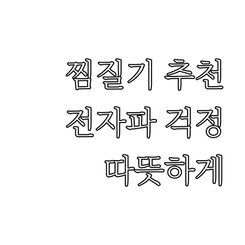 온열 찜질기 추천 및 비교 전자파 걱..