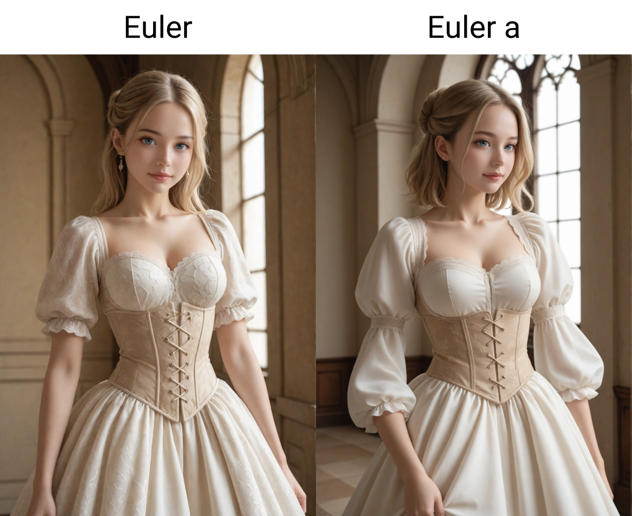 같은 시드의 Euler 샘플러 Steps 30 예시