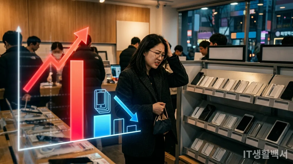 스마트폰 가격 상승과 재고 부족으로 고민하는 한국 소비자