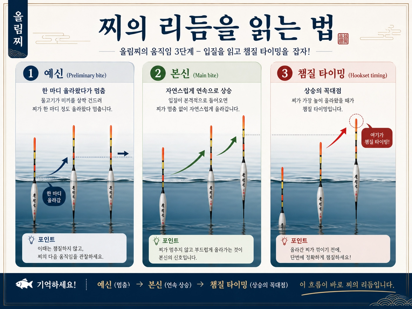 찌의 리듬을 읽는법