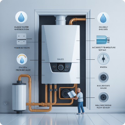 보일러 온수가 나오지 않을때 원인과 간단한 자가 조치방법 이미지