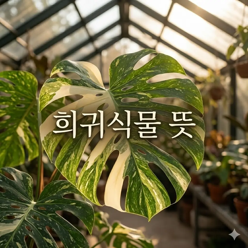 희귀식물이라는 말은 정확히 어떤 뜻일까요