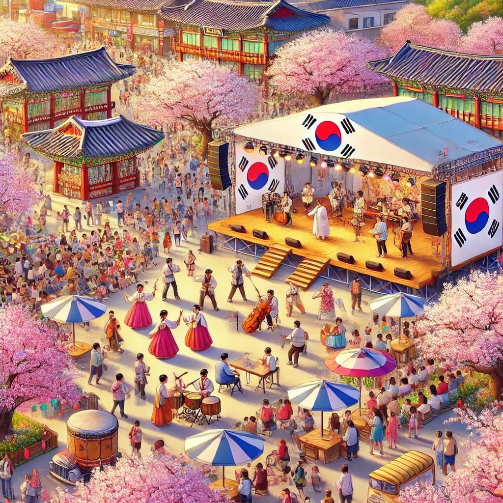 강릉 벚꽃축제 공연