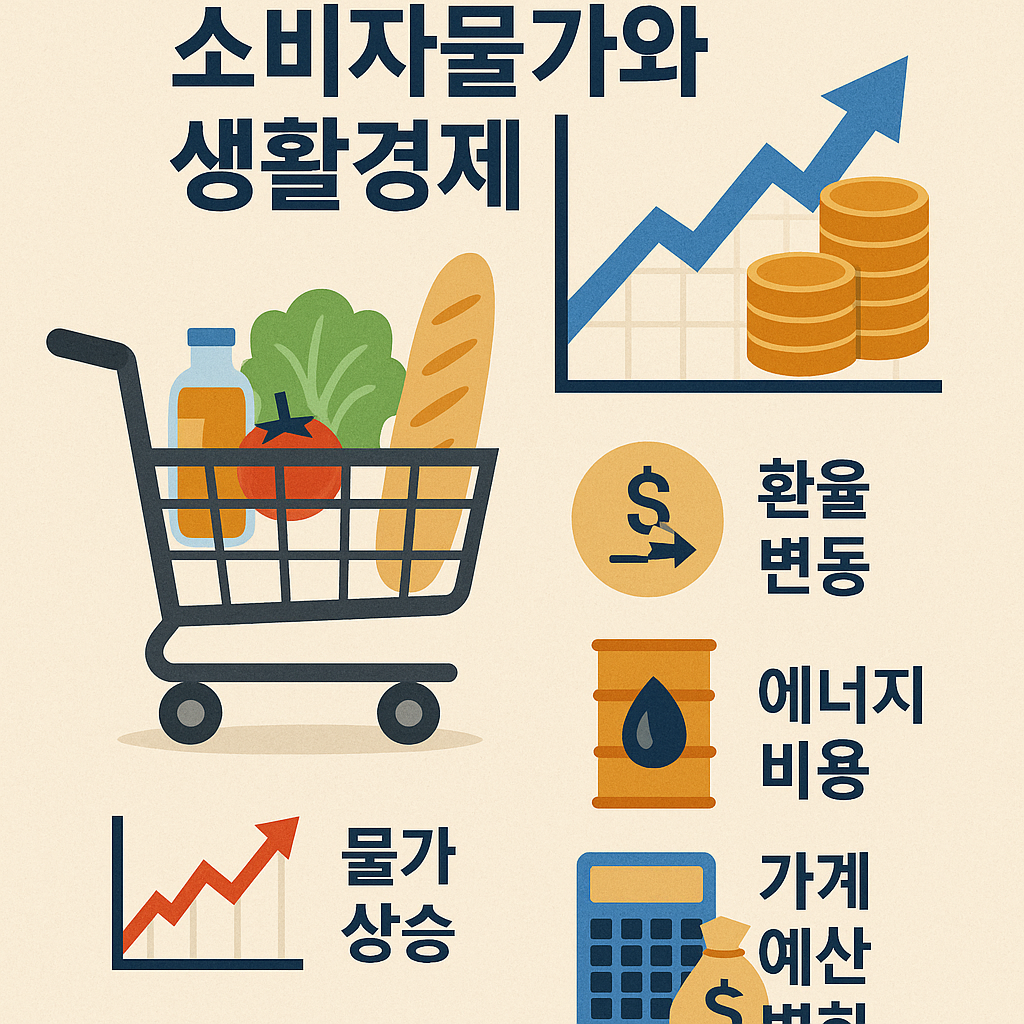 한국 소비자 물가 상승률과 생활경제 관련 사진