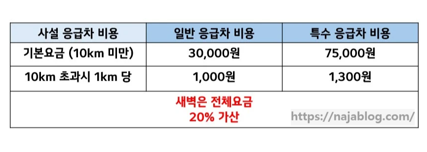 사설-응급차-비용