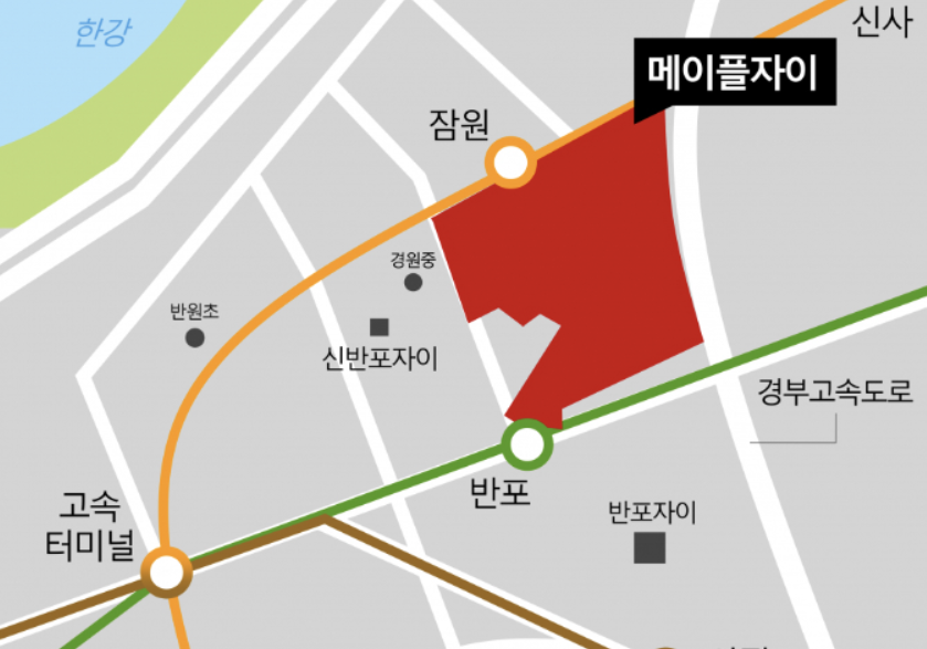 신반포메이플자이-입지