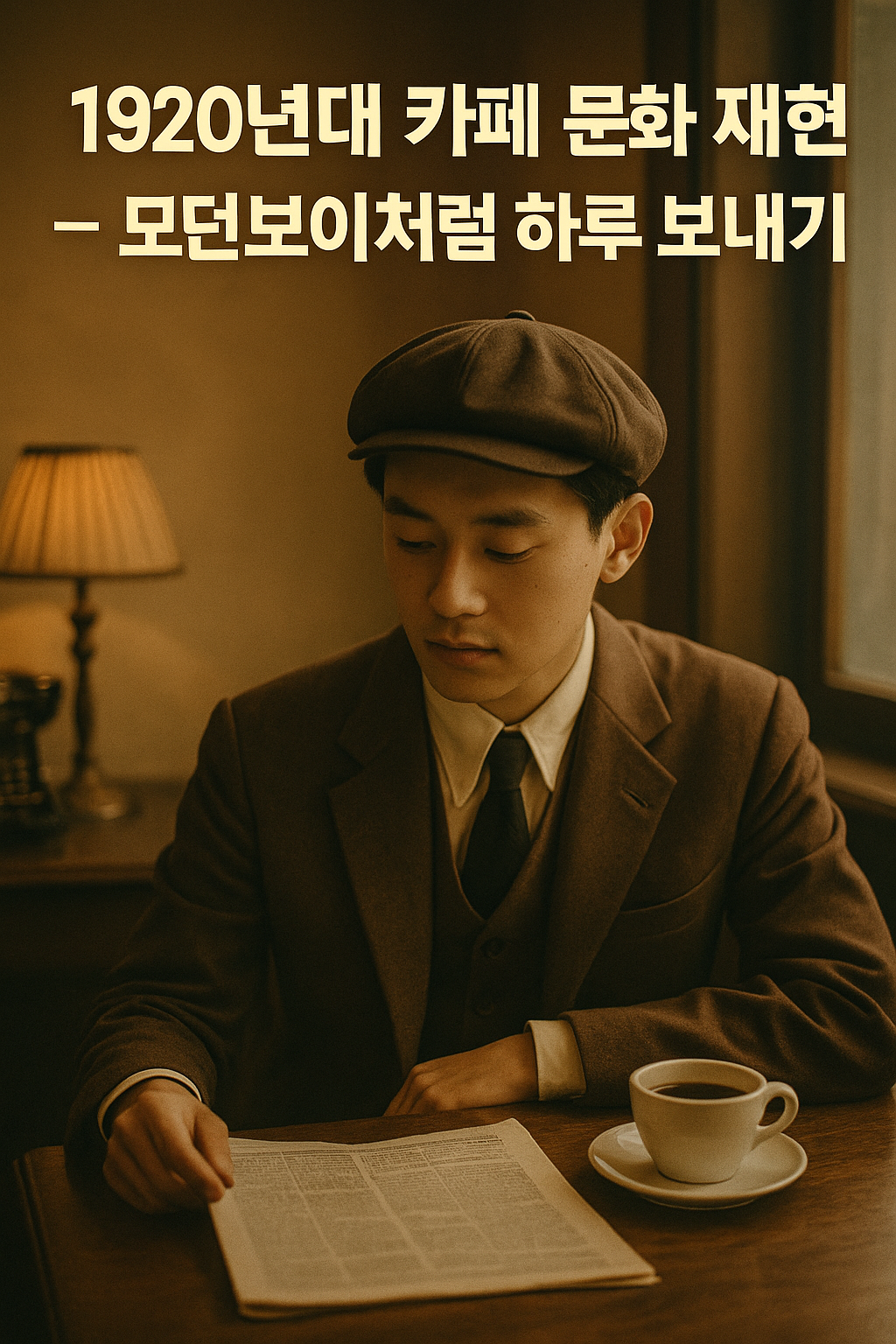 🧁 1920년대 카페 문화 재현 – 모던보이처럼 하루 보내기