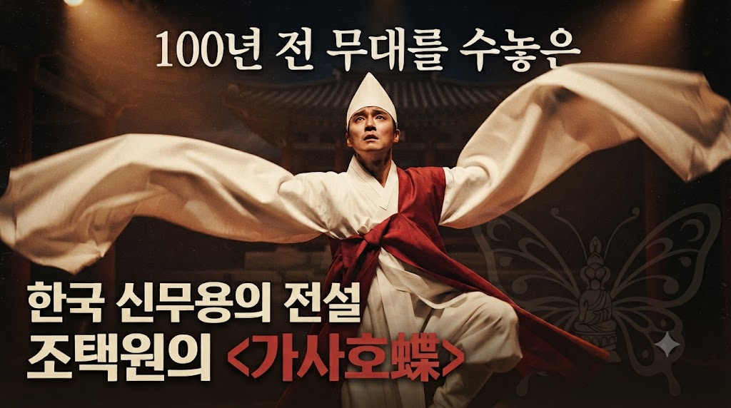 100년 전 무대를 수놓은 한국 신무용의 전설, 조택원의 <가사호접(袈裟胡蝶)>